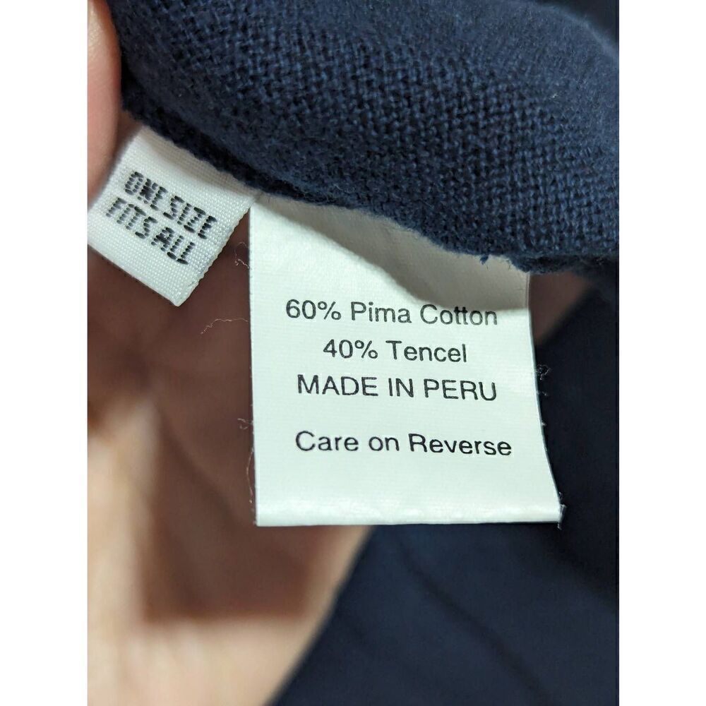 Planet Womens Blue Raglan Sleeves Wide Box Pleat Bottom V-Neck Sweater One Size - Picture 6 of 8